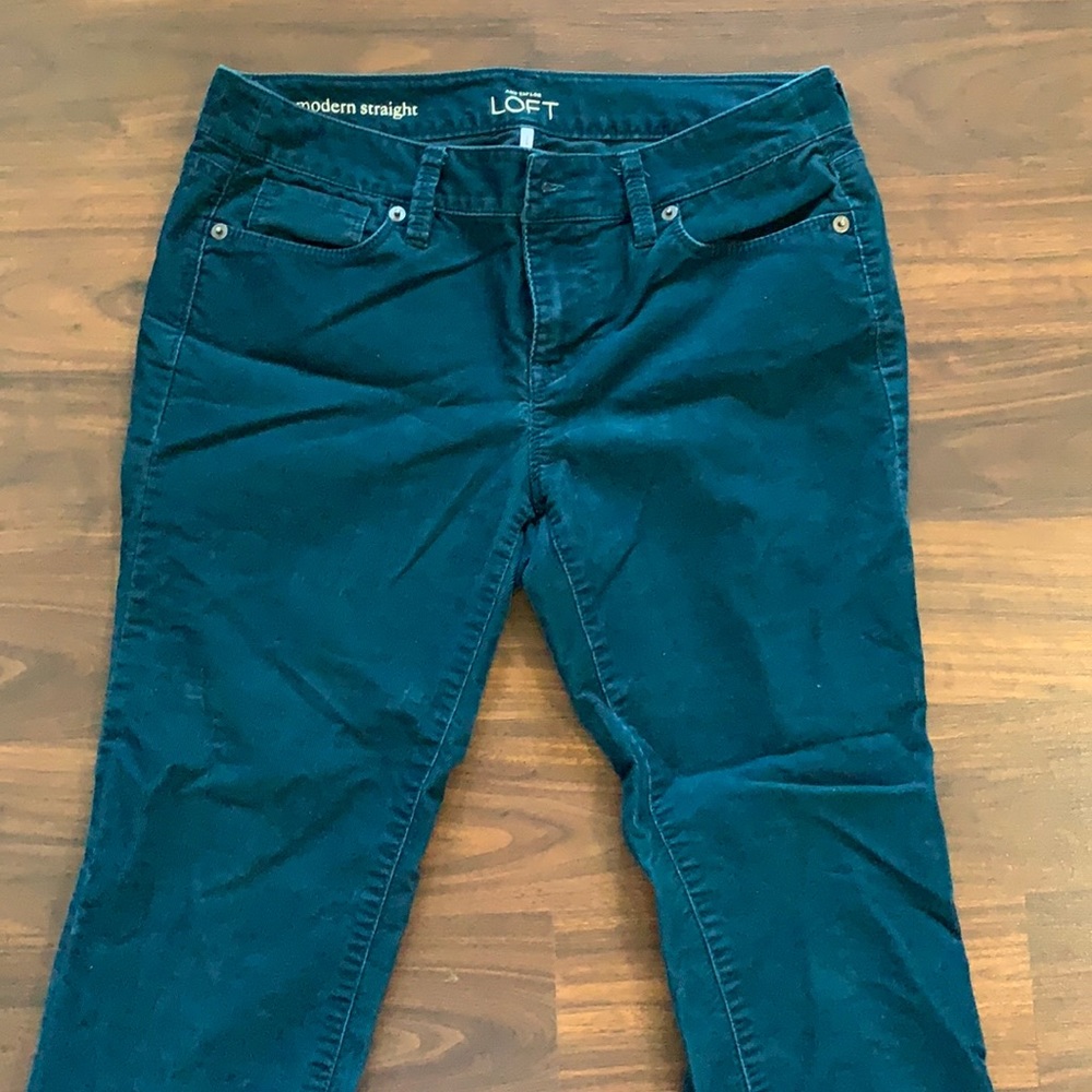 Ann Taylor LOFT Blue Corduroy Pants